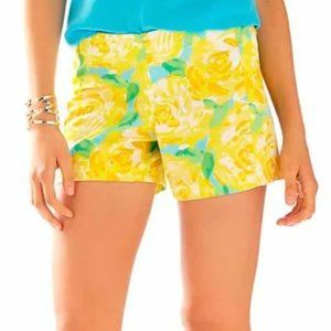 Lilly Pulitzer Deenie Shorts -  Rose Sunglow Yellow - Sz 00 - NWOT